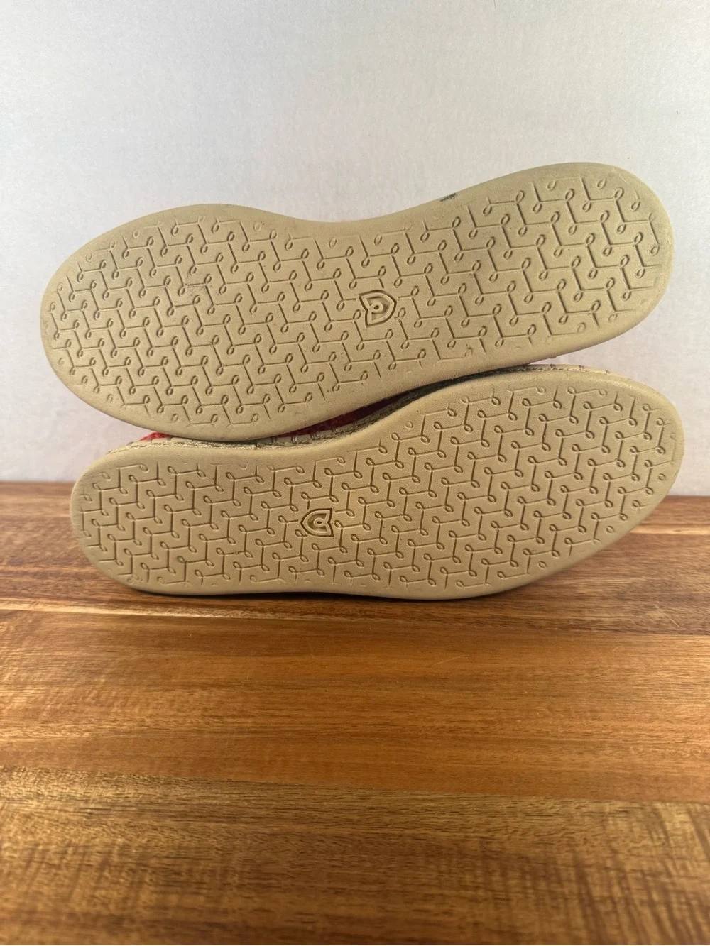 Rothy's Mary Jane Flat with Espadrille Style Sole Red Size 8.5